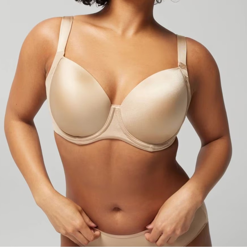 Soma Stunning Support Smooth Full Coverage Nude Beige Bra Size 38G